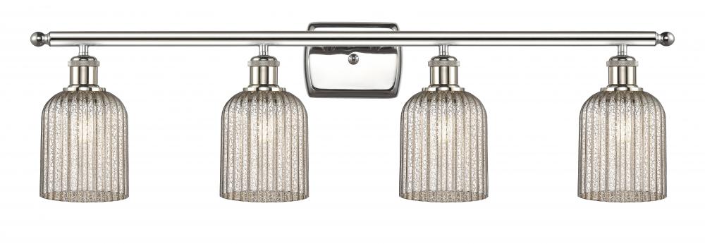 Bridal Veil - 4 Light - 35 inch - Polished Nickel - Bath Vanity Light