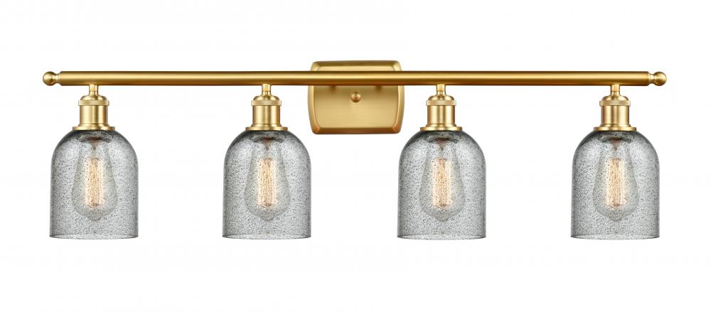 Caledonia - 4 Light - 35 inch - Satin Gold - Bath Vanity Light