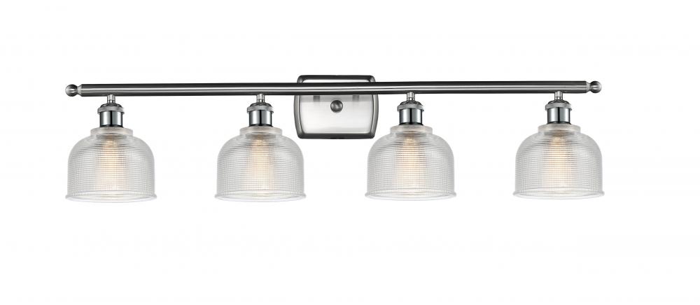 Dayton - 4 Light - 36 inch - Brushed Satin Nickel - Bath Vanity Light