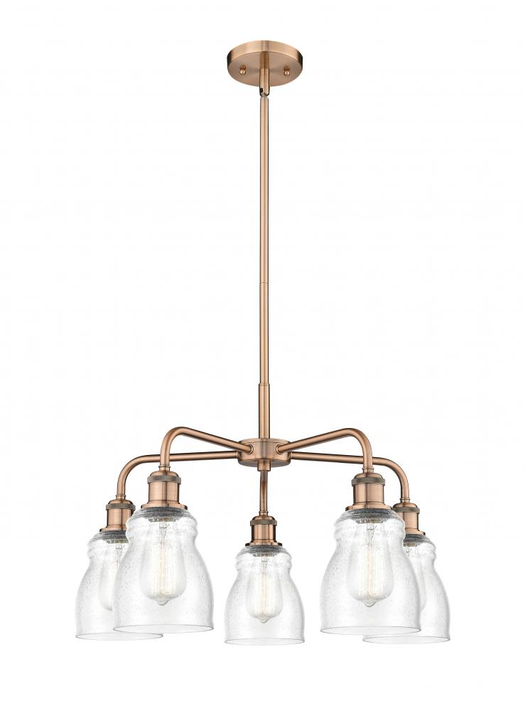 Ellery - 5 Light - 23 inch - Antique Copper - Chandelier