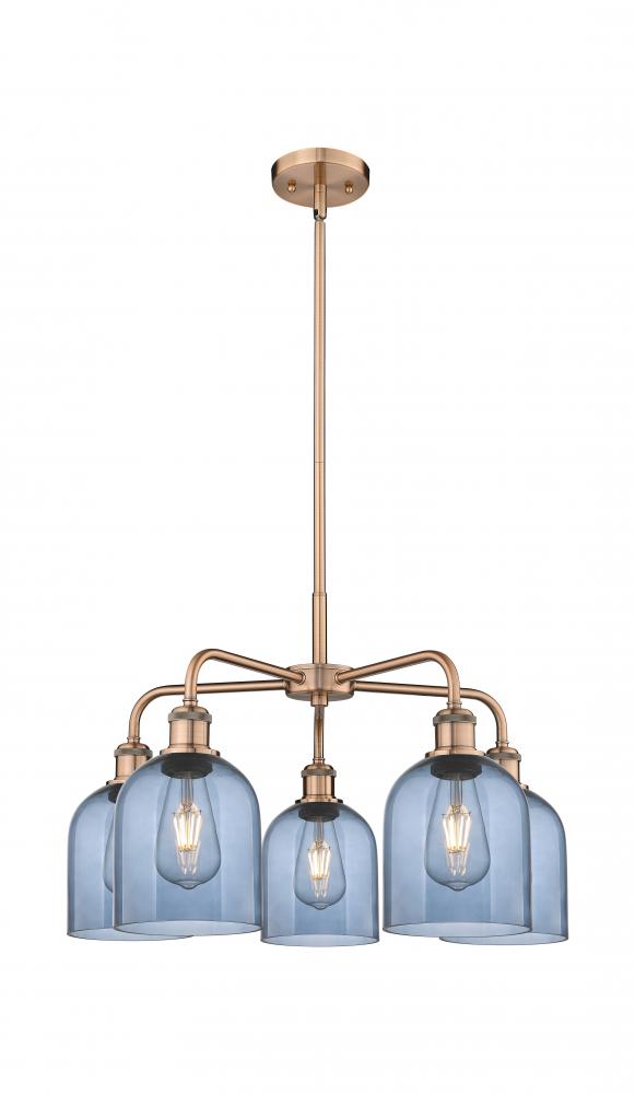 Bella - 5 Light - 24 inch - Antique Copper - Chandelier