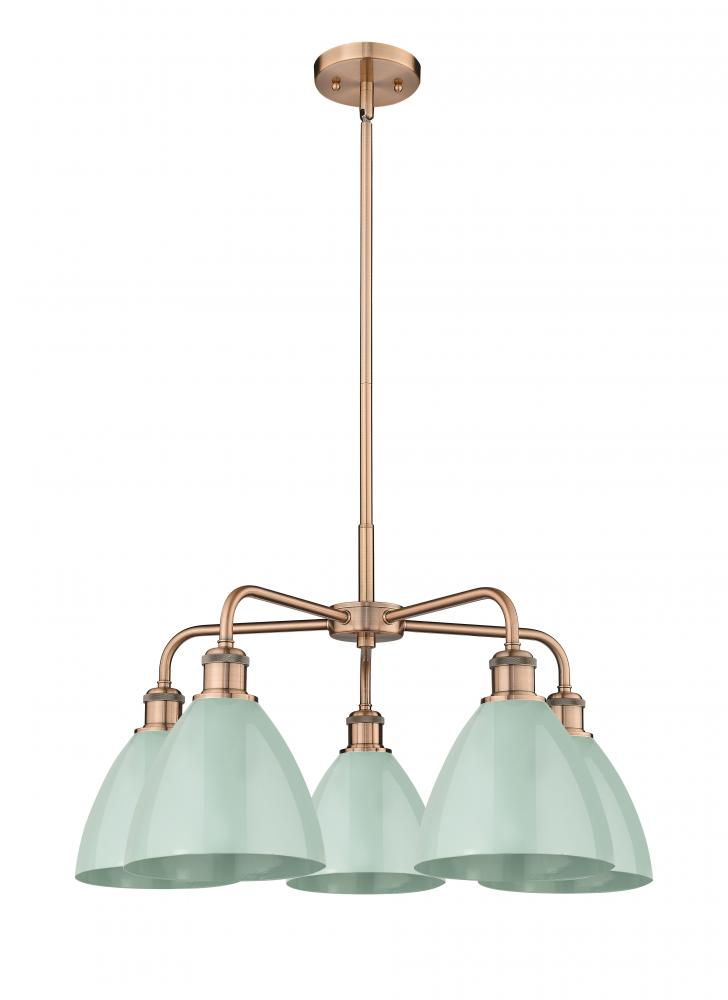 Plymouth - 5 Light - 26 inch - Antique Copper - Chandelier