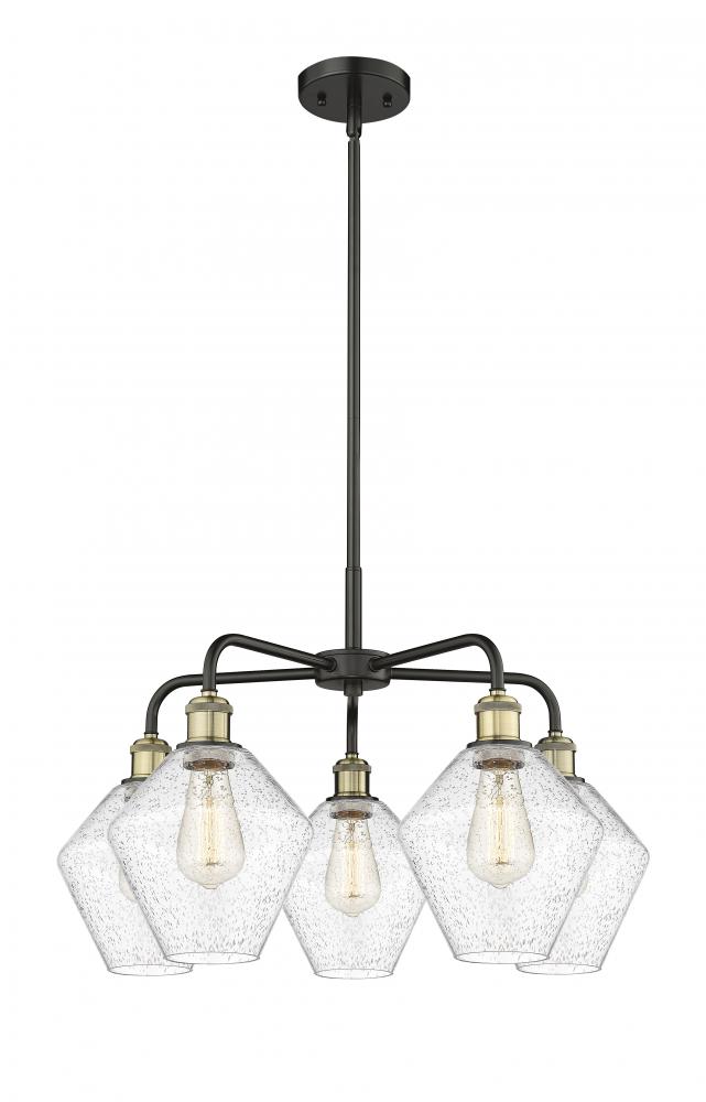 Cindyrella - 5 Light - 26 inch - Black Antique Brass - Chandelier