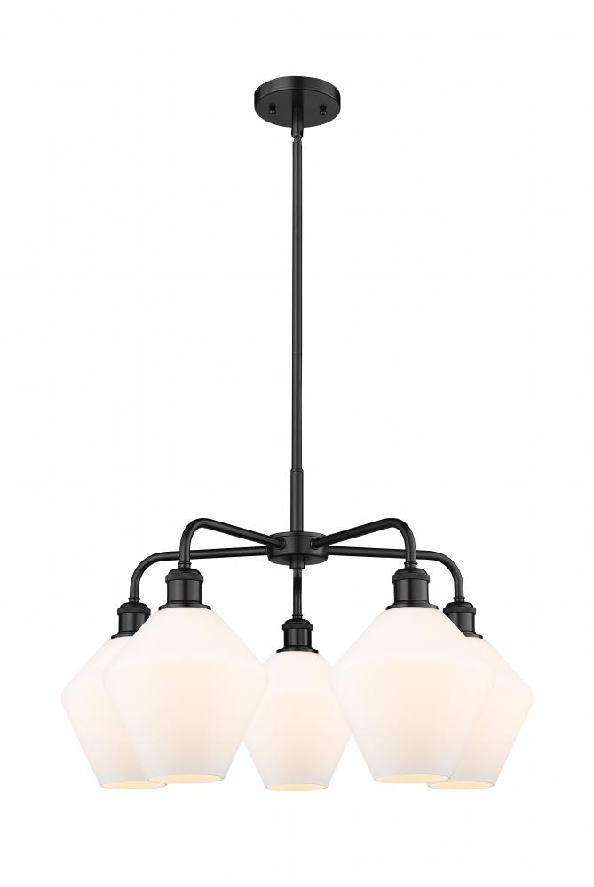 Cindyrella - 5 Light - 26 inch - Matte Black - Chandelier