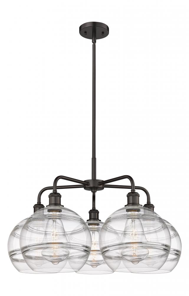 Rochester - 5 Light - 28 inch - Oil Rubbed Bronze - Chandelier