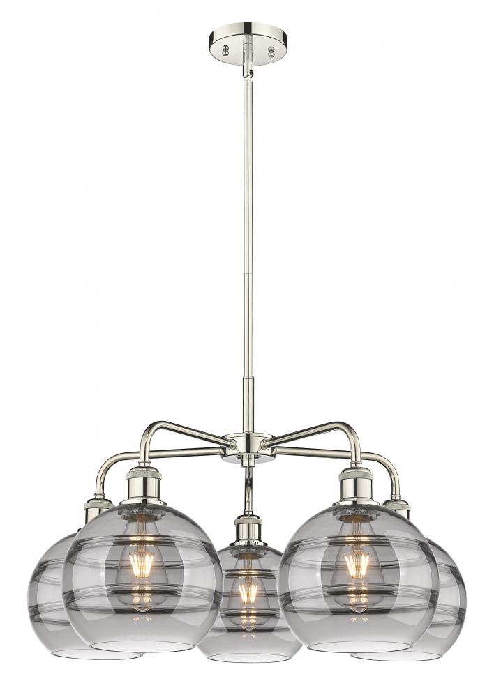 Rochester - 5 Light - 26 inch - Polished Nickel - Chandelier