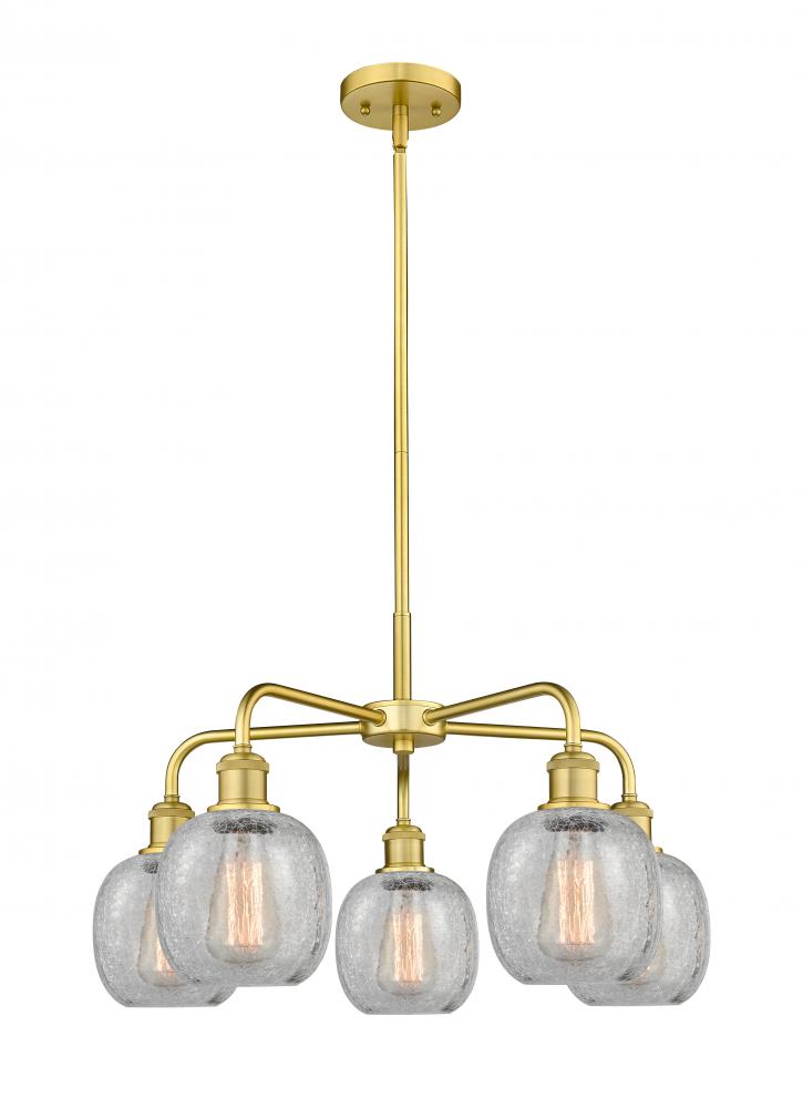 Belfast - 5 Light - 24 inch - Satin Gold - Chandelier