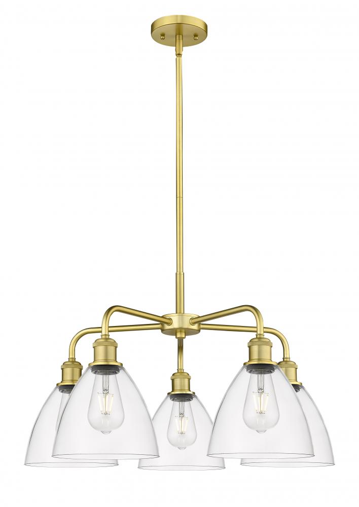 Bristol - 5 Light - 26 inch - Satin Gold - Chandelier