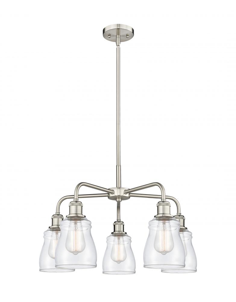 Ellery - 5 Light - 23 inch - Satin Nickel - Chandelier