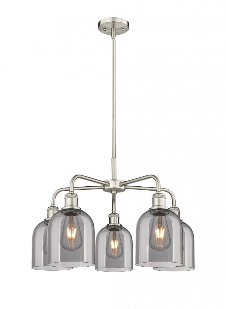 Bella - 5 Light - 24 inch - Satin Nickel - Chandelier