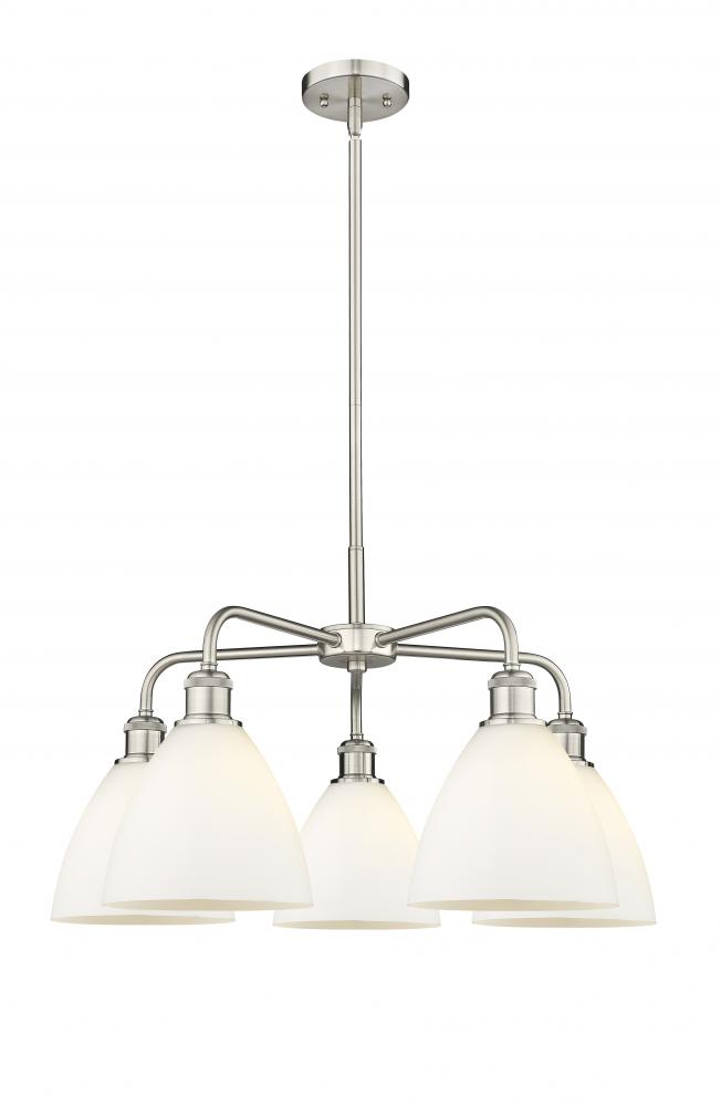 Bristol - 5 Light - 26 inch - Satin Nickel - Chandelier