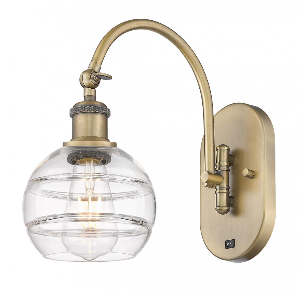 Rochester - 1 Light - 6 inch - Brushed Brass - Sconce