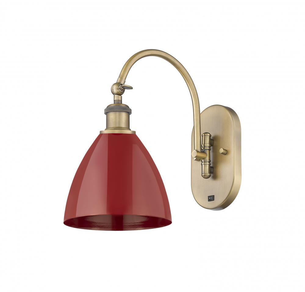 Plymouth - 1 Light - 8 inch - Brushed Brass - Sconce