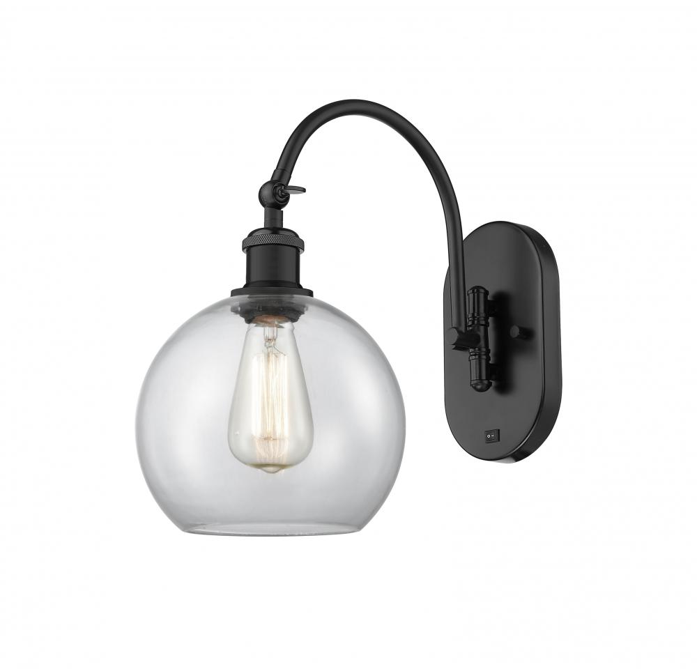 Athens - 1 Light - 8 inch - Matte Black - Sconce