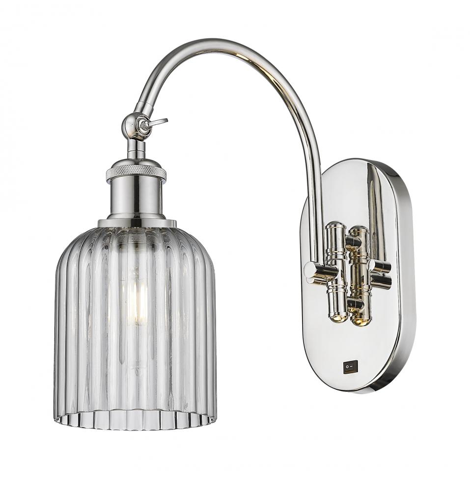 Bridal Veil - 1 Light - 5 inch - Polished Nickel - Sconce