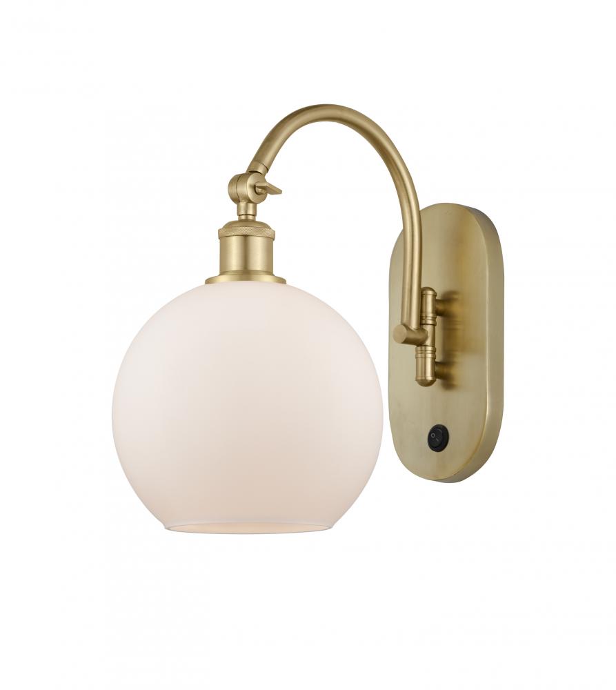 Athens - 1 Light - 8 inch - Satin Gold - Sconce
