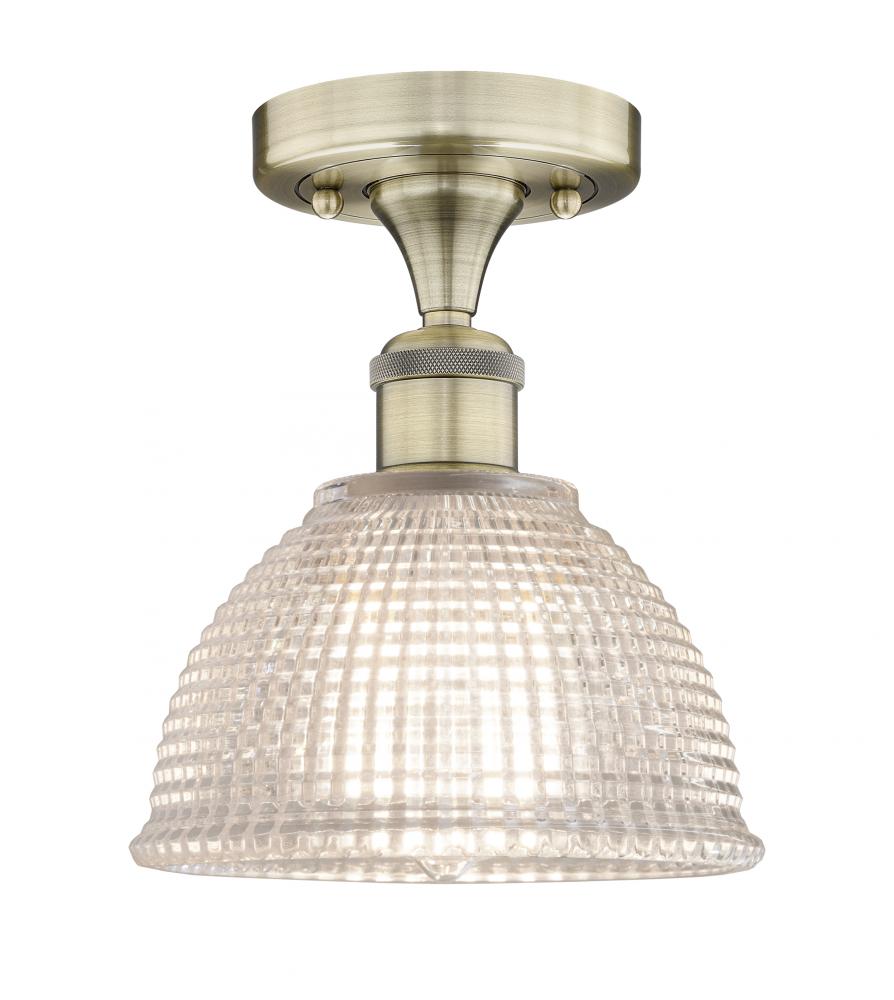 Arietta - 1 Light - 8 inch - Antique Brass - Flush Mount