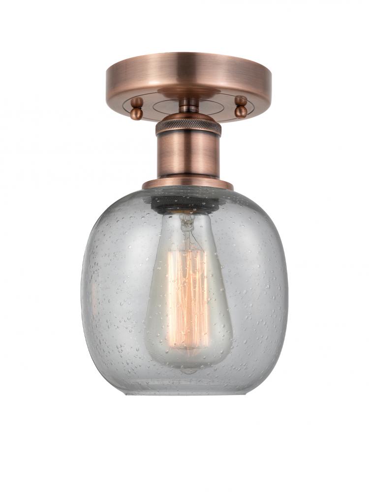 Belfast - 1 Light - 6 inch - Antique Copper - Flush Mount