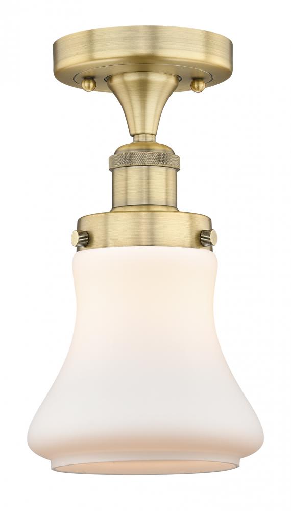 Bellmont - 1 Light - 6 inch - Brushed Brass - Semi-Flush Mount