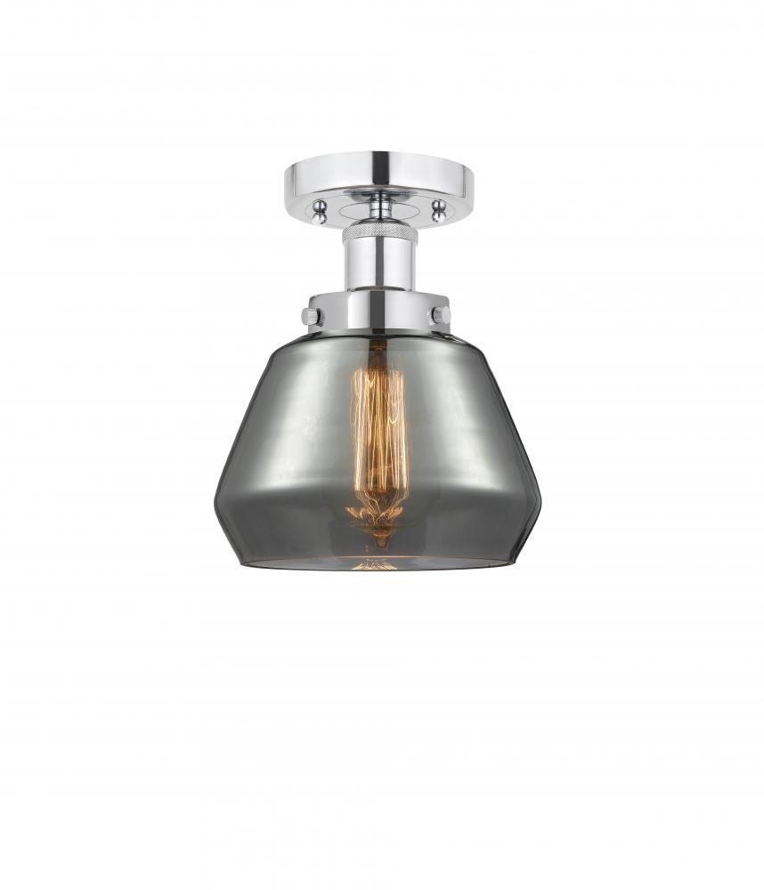 Fulton - 1 Light - 7 inch - Polished Chrome - Semi-Flush Mount