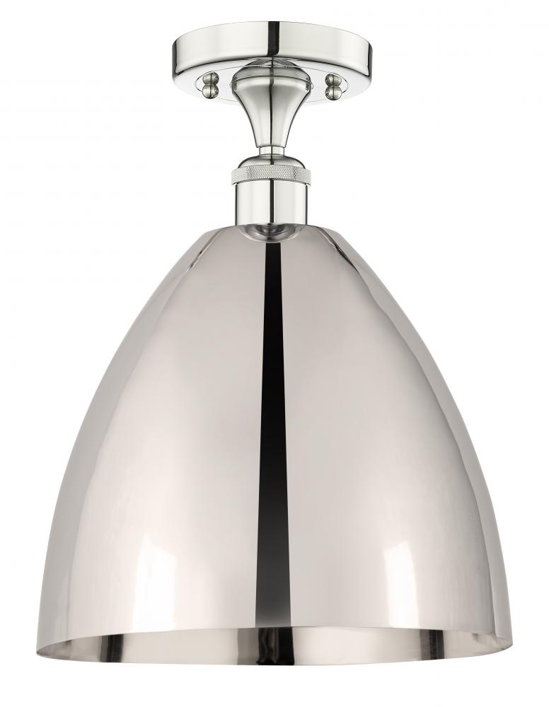 Bristol - 1 Light - 12 inch - Polished Nickel - Semi-Flush Mount