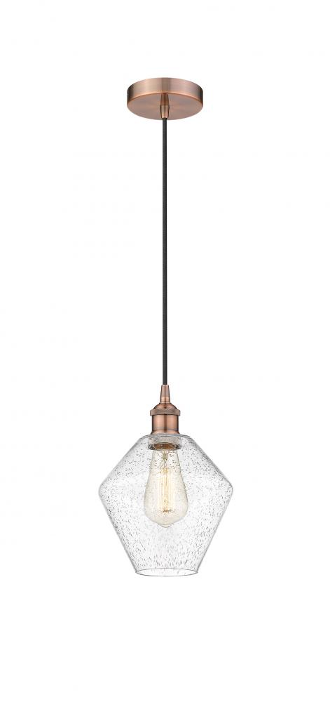 Cindyrella - 1 Light - 8 inch - Antique Copper - Cord hung - Mini Pendant