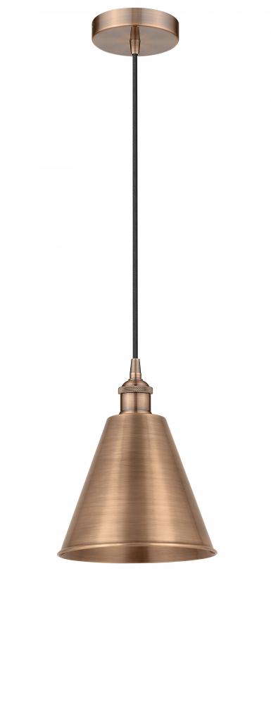 Berkshire - 1 Light - 8 inch - Antique Copper - Cord hung - Mini Pendant