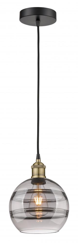 Rochester - 1 Light - 8 inch - Black Antique Brass - Cord hung - Mini Pendant