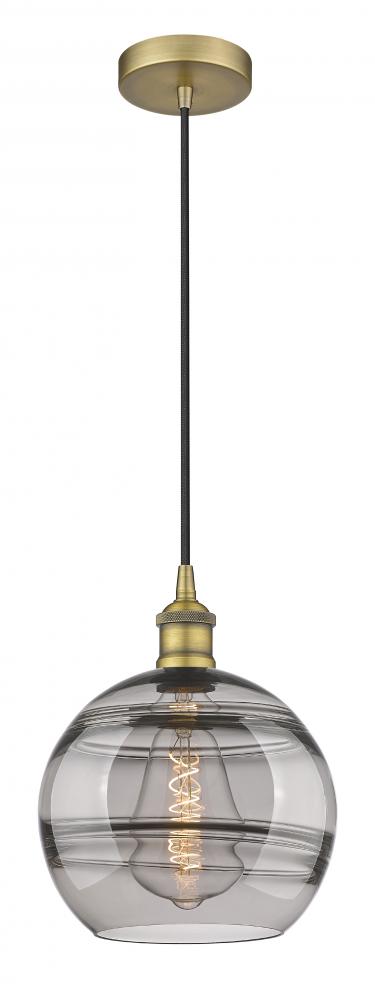 Rochester - 1 Light - 10 inch - Brushed Brass - Cord hung - Mini Pendant
