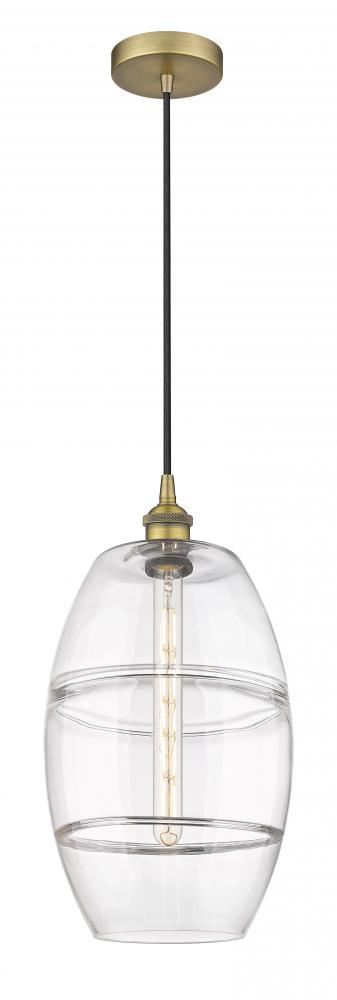 Vaz - 1 Light - 10 inch - Brushed Brass - Cord hung - Mini Pendant