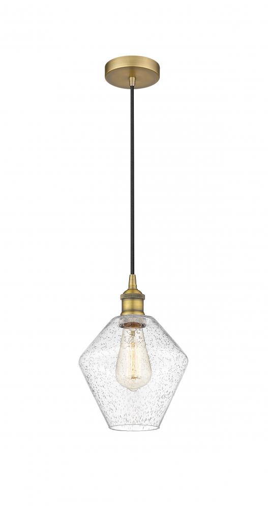 Cindyrella - 1 Light - 8 inch - Brushed Brass - Cord hung - Mini Pendant