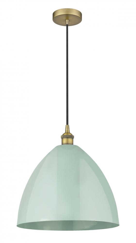 Plymouth - 1 Light - 16 inch - Brushed Brass - Cord hung - Mini Pendant