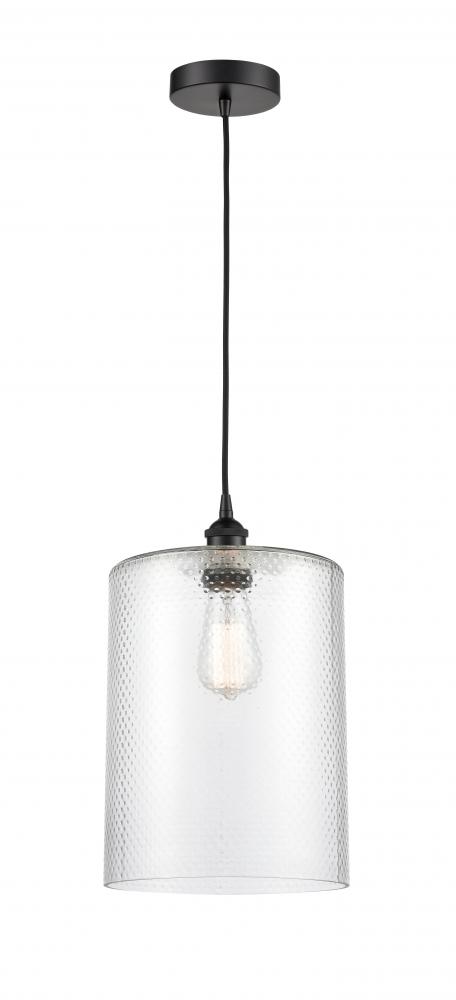 Cobbleskill - 1 Light - 9 inch - Matte Black - Cord hung - Mini Pendant