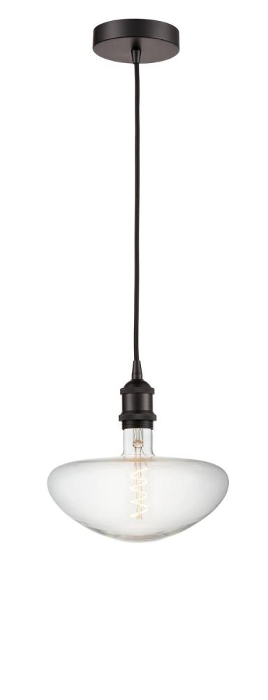 Edison - 1 Light - 9 inch - Oil Rubbed Bronze - Cord hung - Mini Pendant