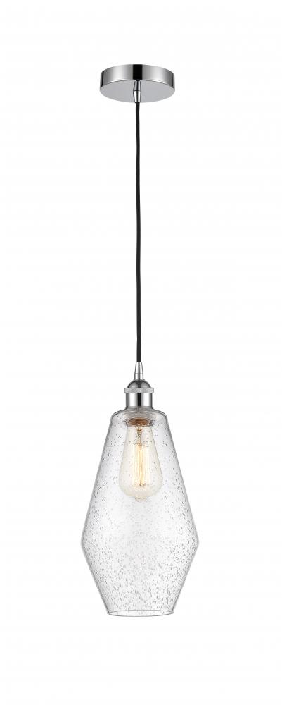 Cindyrella - 1 Light - 7 inch - Polished Chrome - Cord hung - Mini Pendant