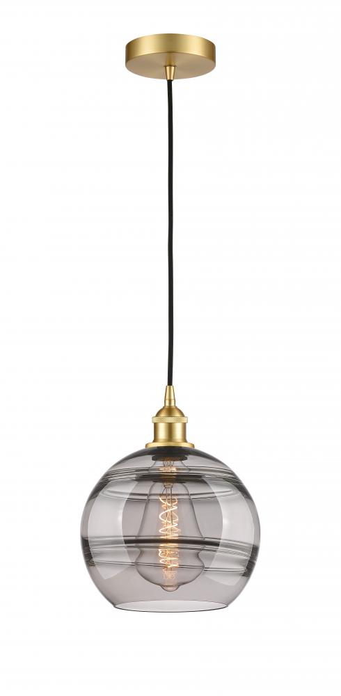 Rochester - 1 Light - 10 inch - Satin Gold - Cord hung - Mini Pendant