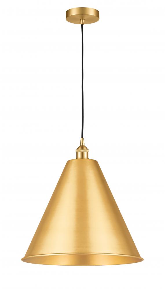 Berkshire - 1 Light - 16 inch - Satin Gold - Cord hung - Mini Pendant