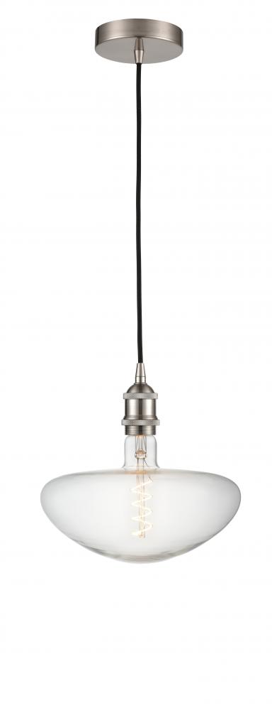 Edison - 1 Light - 9 inch - Brushed Satin Nickel - Cord hung - Mini Pendant