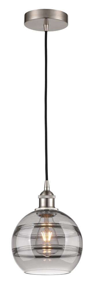 Rochester - 1 Light - 8 inch - Brushed Satin Nickel - Cord hung - Mini Pendant