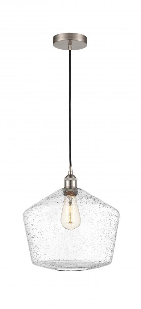 Cindyrella - 1 Light - 12 inch - Brushed Satin Nickel - Cord hung - Mini Pendant