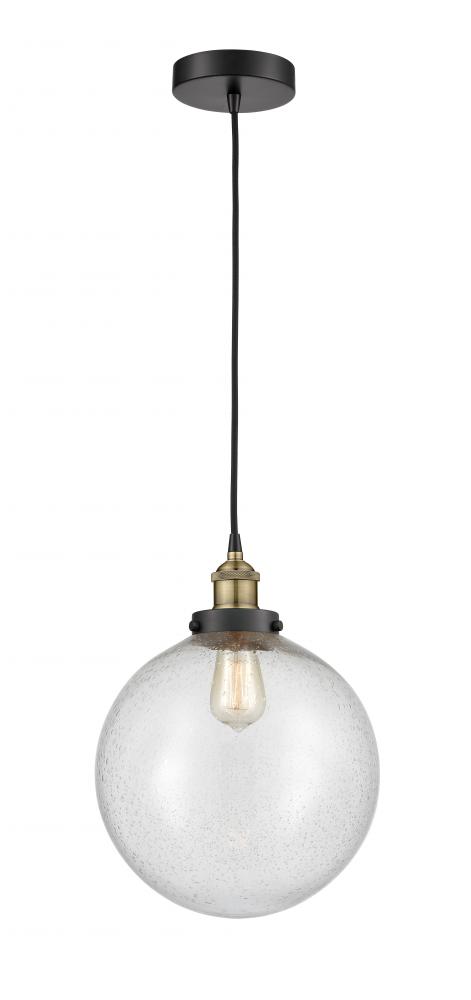 Beacon - 1 Light - 12 inch - Black Antique Brass - Cord hung - Mini Pendant