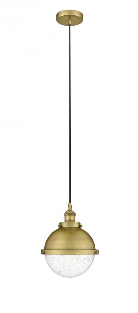 Hampden - 1 Light - 9 inch - Brushed Brass - Cord hung - Mini Pendant