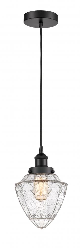 Bullet - 1 Light - 7 inch - Matte Black - Cord hung - Mini Pendant