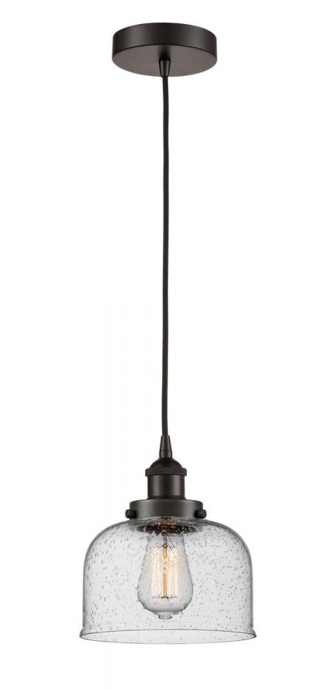 Bell - 1 Light - 8 inch - Oil Rubbed Bronze - Cord hung - Mini Pendant