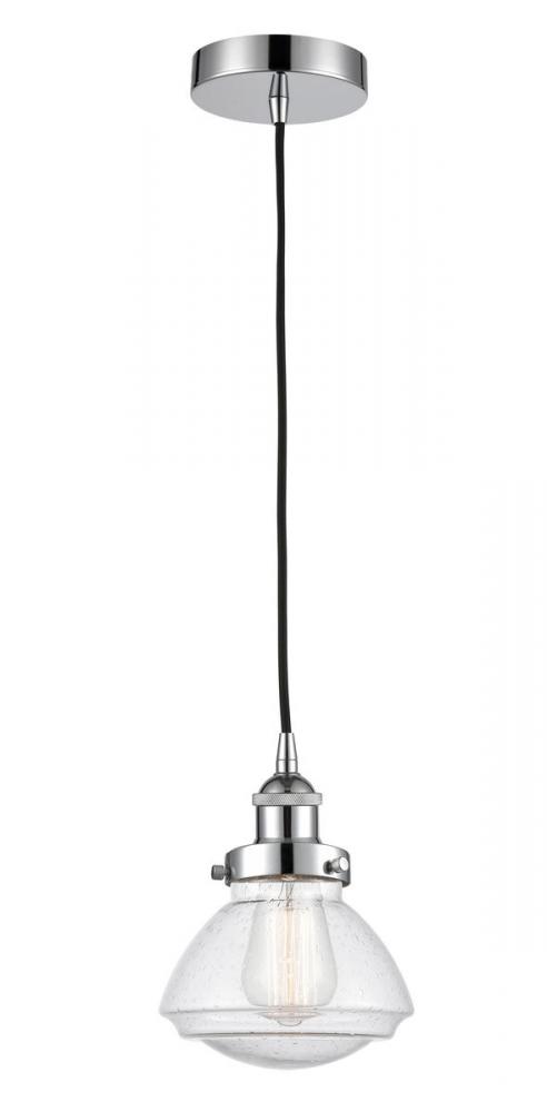 Olean - 1 Light - 7 inch - Polished Chrome - Cord hung - Mini Pendant