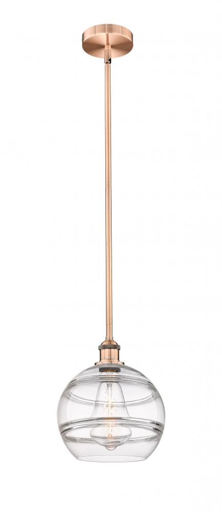 Rochester - 1 Light - 10 inch - Antique Copper - Cord hung - Mini Pendant