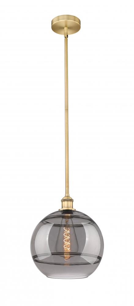 Rochester - 1 Light - 12 inch - Brushed Brass - Cord hung - Mini Pendant