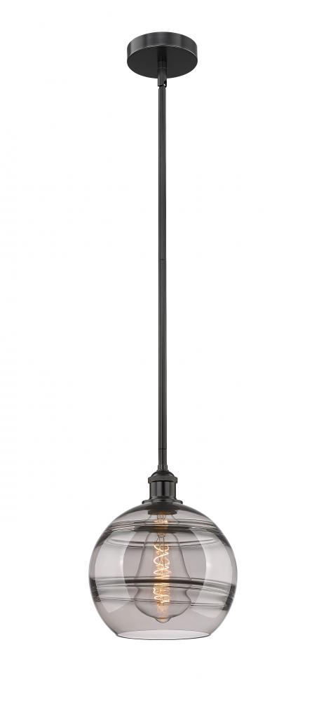 Rochester - 1 Light - 10 inch - Matte Black - Cord hung - Mini Pendant