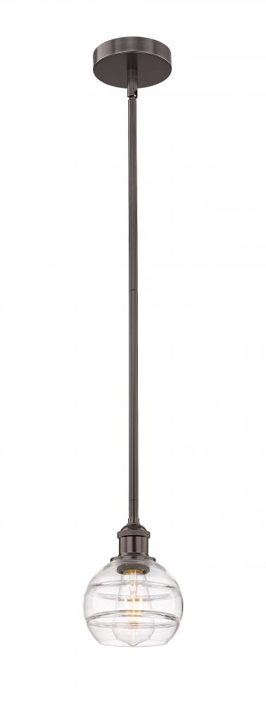 Rochester - 1 Light - 6 inch - Oil Rubbed Bronze - Cord hung - Mini Pendant