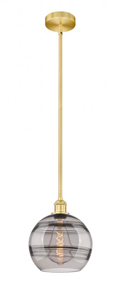 Rochester - 1 Light - 10 inch - Satin Gold - Cord hung - Mini Pendant